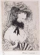Marie Laurencin Female holding the fan painting